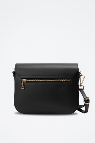 Borsa a spalla in pelle Roma - Nero