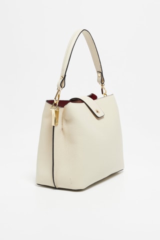 Borsa a mano in pelle Lessie - Nude