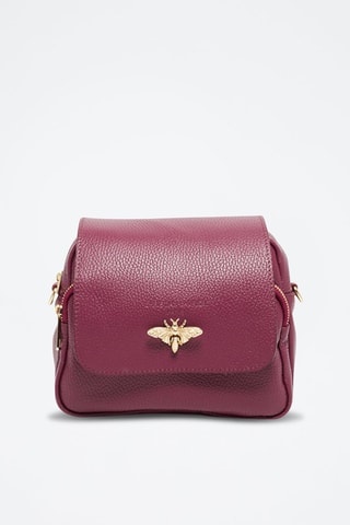 Borsa a tracolla in pelle Beeza - Viola