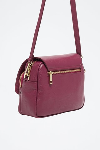 Borsa a tracolla in pelle Beeza - Viola