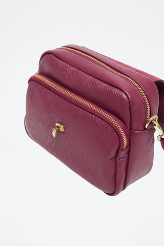 Borsa a tracolla in pelle Beeza - Viola