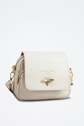 Borsa a tracolla in pelle Beeza - Beige