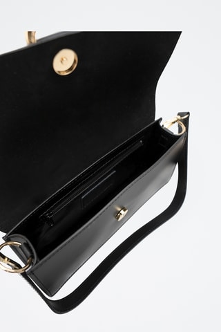 Borsa a tracolla in pelle Hazel - Nero