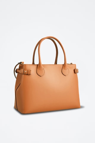 Borsa a mano in pelle Anita - Marrone