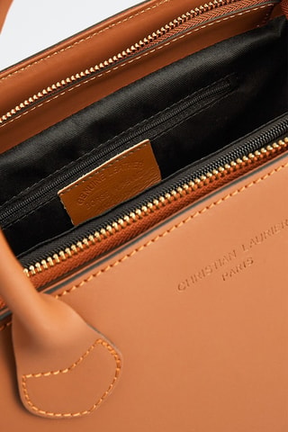 Borsa a mano in pelle Anita - Marrone
