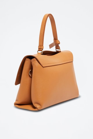 Borsa a mano in pelle Eva - Cammello