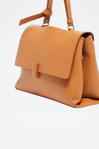 Borsa a mano in pelle Eva - Cammello