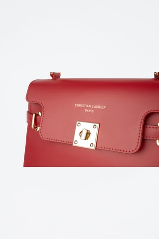 Borsa a mano in pelle Swan - Bordeaux
