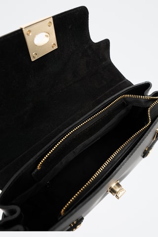Borsa a mano in pelle Swang - Nero