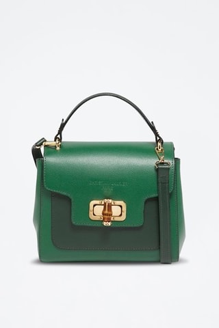 Borsa a mano in pelle Tia - Verde