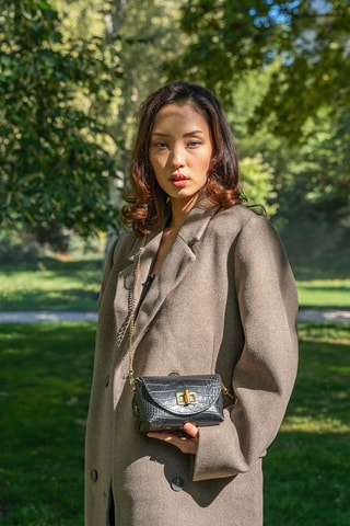 Leren Clutch Etienne - Zwart