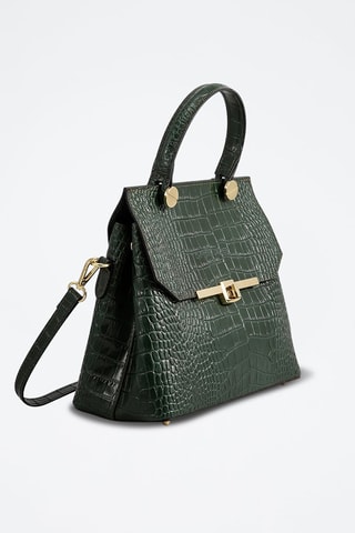 Borsa a tracolla in pelle Emy - Verde