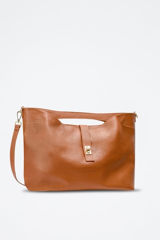 Borsa a mano in pelle Octave - Cammello