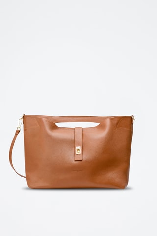 Borsa a mano in pelle Octave - Cammello
