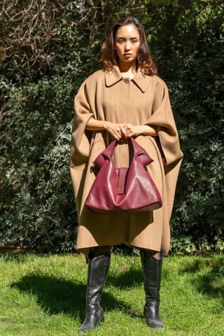Borsa a mano in pelle Octave - Bordeaux