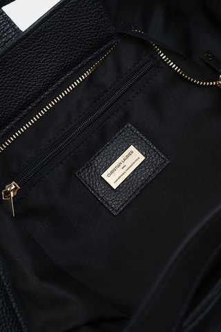 Borsa a mano in pelle Octave - Nero