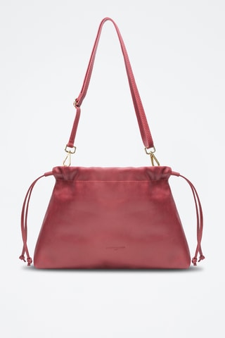 Borsa a tracolla in pelle Sienna - Bordeaux