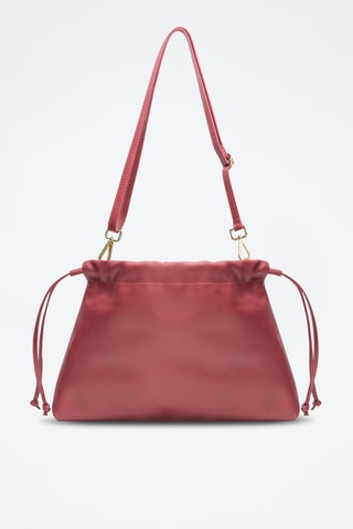 Borsa a tracolla in pelle Sienna - Bordeaux