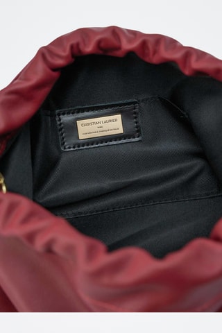 Borsa a tracolla in pelle Sienna - Bordeaux