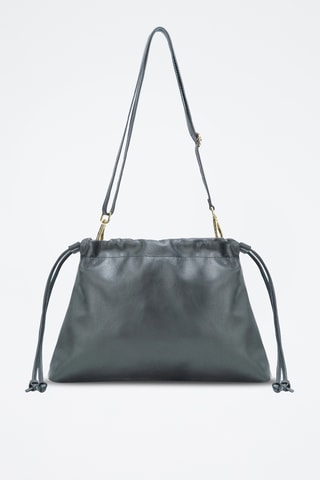 Borsa a tracolla in pelle Sienna - Nero
