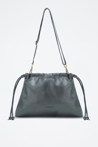 Borsa a tracolla in pelle Sienna - Nero