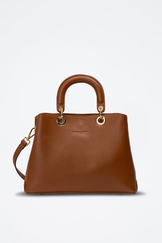 Borsa a mano in pelle Silvia - Cammello