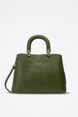 Borsa a mano in pelle Silvia - Verde