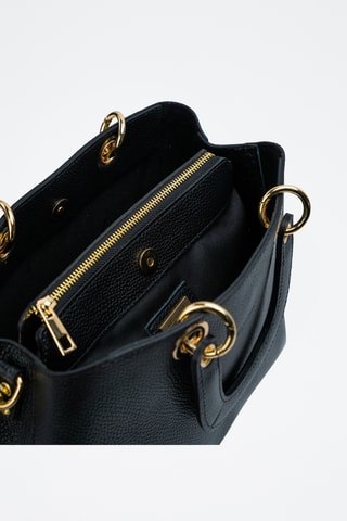 Borsa a mano in pelle Silvia - Nero