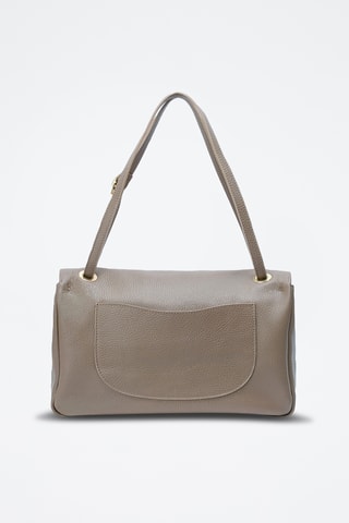 Sac porté épaule en cuir Ilana - Taupe
