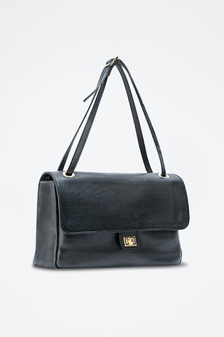 Borsa a spalla in pelle Ilana - Nero