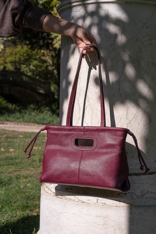 Borsa a spalla in pelle Aubin - Bordeaux