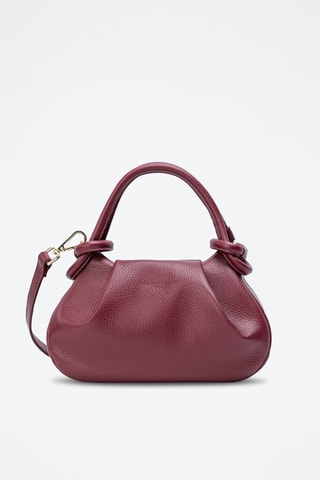 Borsa a mano in pelle Cassia - Bordeaux