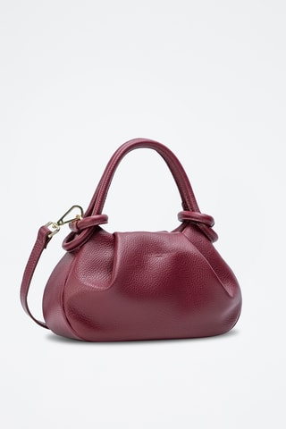 Borsa a mano in pelle Cassia - Bordeaux