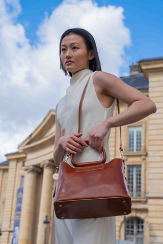 Leren Handtas Savannah - Camel