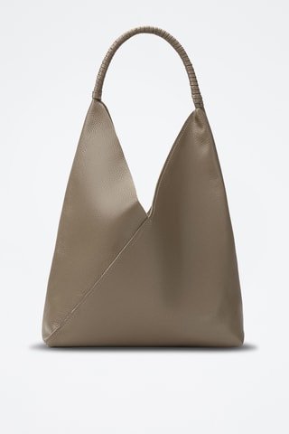 Leren Trendy Handtas Celiah - Taupe