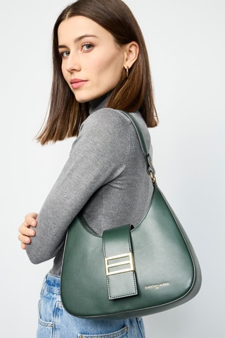 Borsa a tracolla in pelle Inaya - Verde