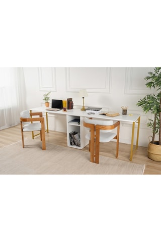 Bureau Twin Study - 240 x 74 x 60 cm