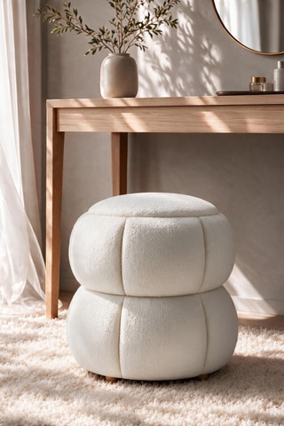 Pouf Softura - Blanc - Toucher doux