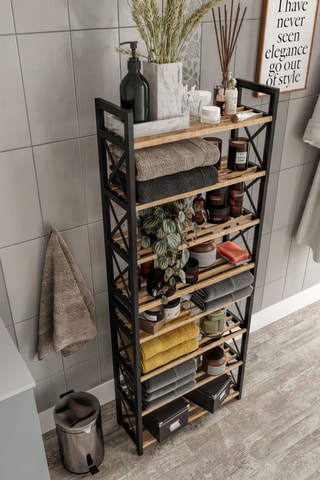 Étagère en bois - 46 x 18 x 128 cm