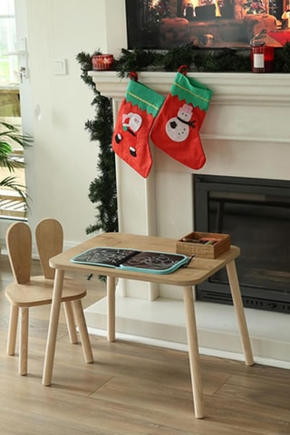 Table et 2 chaises Bunny - 50 x 60 x 45 / 30 x 30 x 25 cm