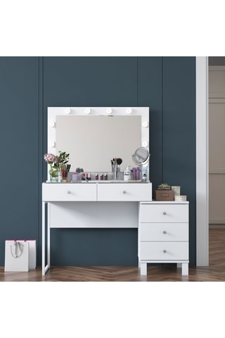 Coiffeuse 5 tiroirs  BJ150 - 141,8 x 120 x 40 cm