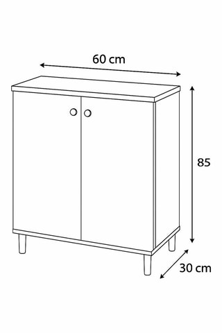 Armoire 2 portes - 85 x 60 x 30 cm