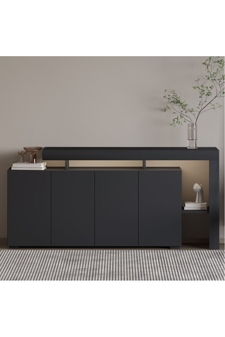 Console 4 portes Beliz - 170 x 35 x 80 cm