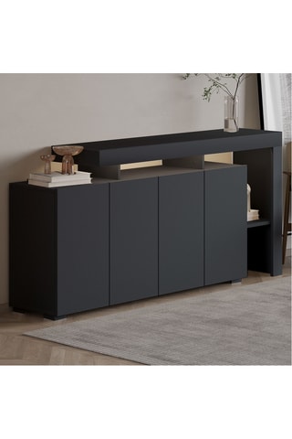 Console 4 portes Beliz - 170 x 35 x 80 cm