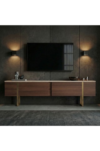 Meuble TV 2 abattants - 180 x 50,5 x 29,5 cm