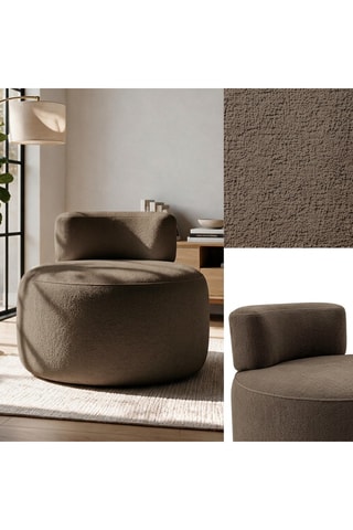 Fauteuil  Ellipse - Marron - Toucher doux
