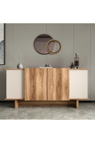 Buffet 4 portes Diana - 180 x 81 x 40 cm