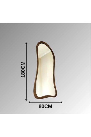 Miroir Asimetrik - 180 x 80 x 1,5 cm - Marron