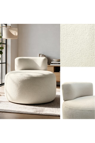 Fauteuil  Ellipse - Beige - Toucher doux