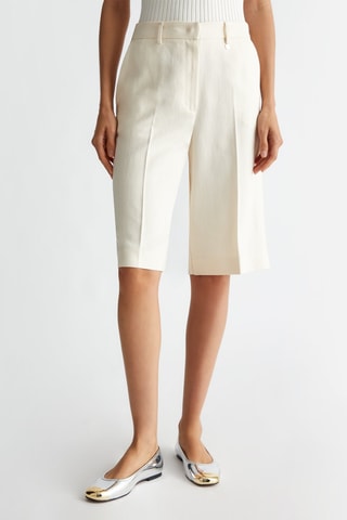 Short de tiro alto - Crudo
